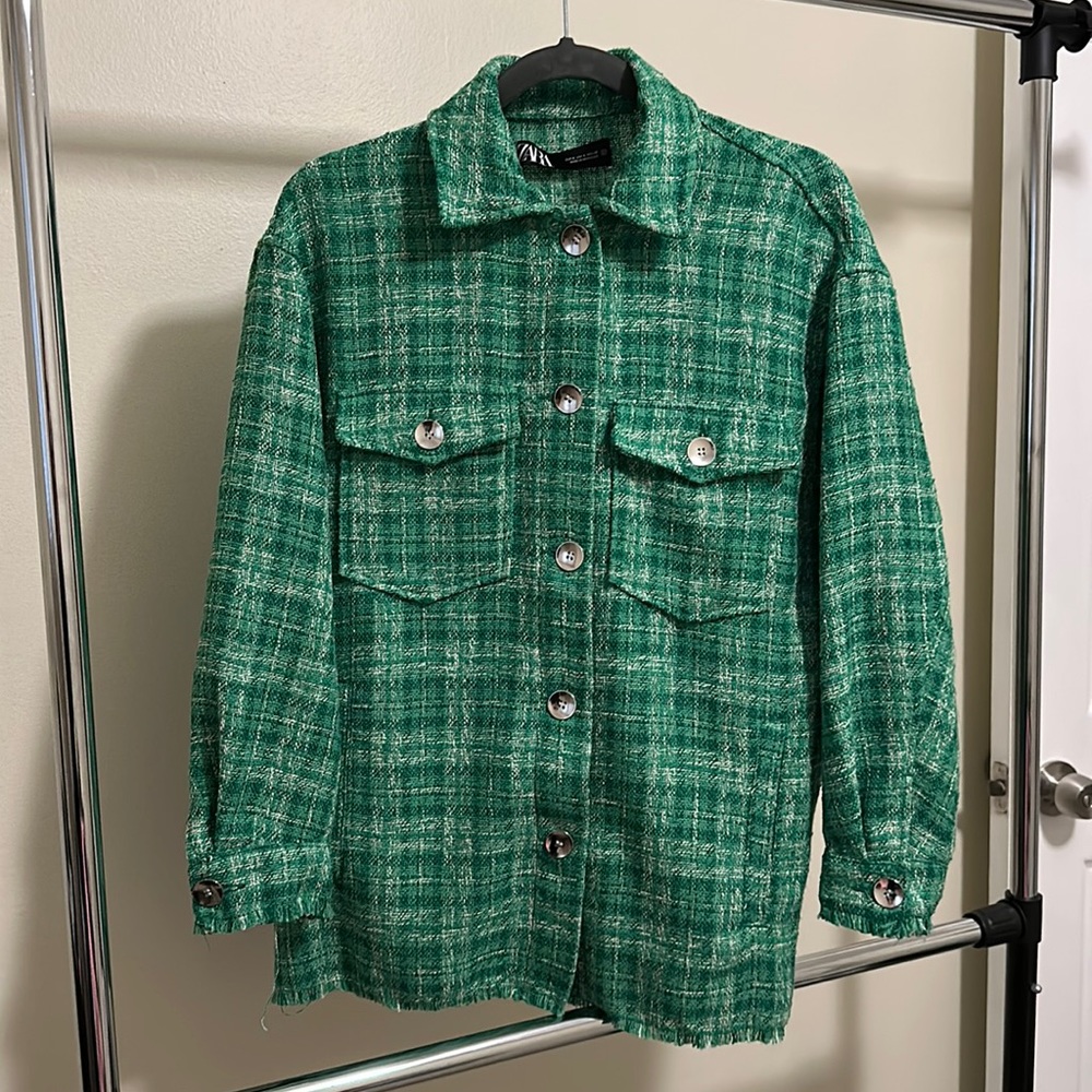 Zara green overshirt